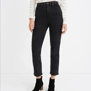 Madewell  | Classic Straight Jeans in Lunar Wash: Grommet Edition